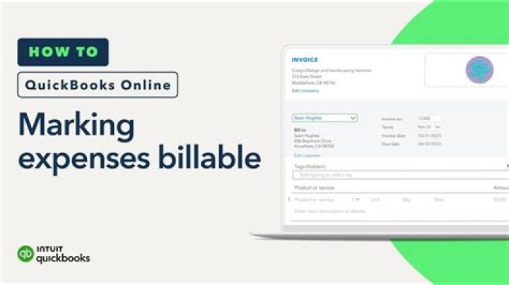 How do you handle billable expenses in QuickBooks online?