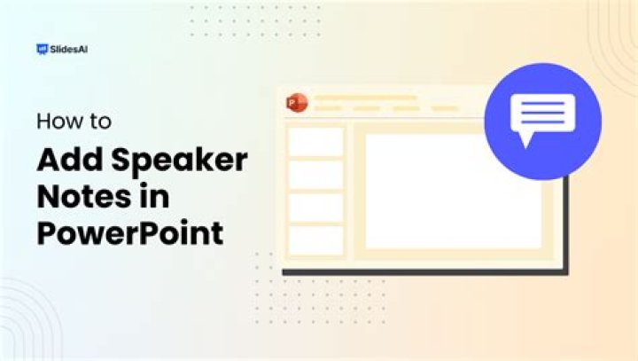 How do you include speaker notes in PowerPoint?