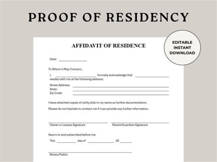 How do you prove residency at University of Utah?
