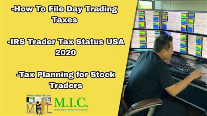 How do you qualify for day trader tax status?