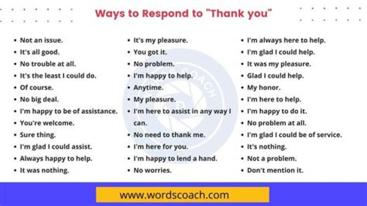 How do you respond to thank you to keep the conversation going?