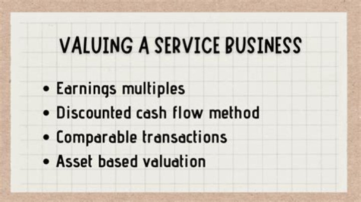 How do you value a service business?
