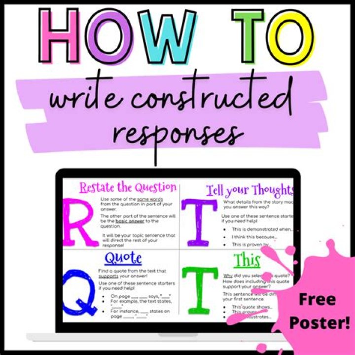How do you write a constructed-response question?