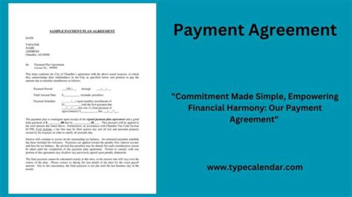 How do you write a payment agreement?