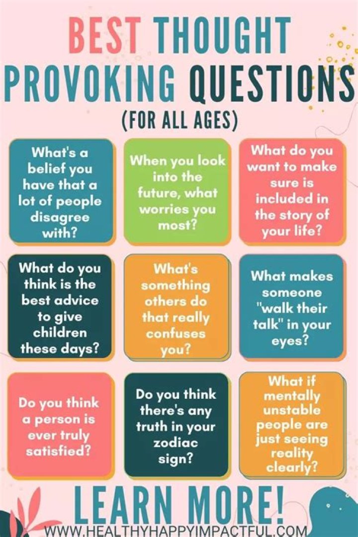 How do you write a thought provoking question?