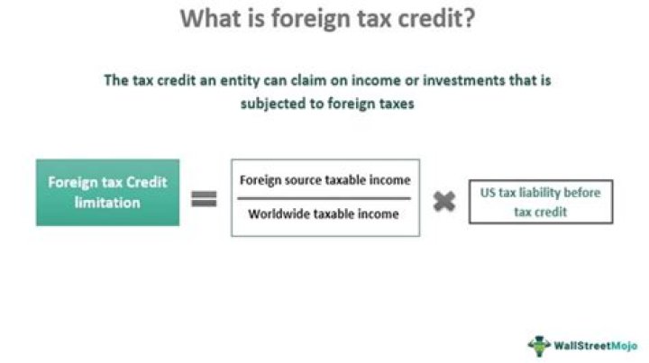 How does the foreign income tax credit work?