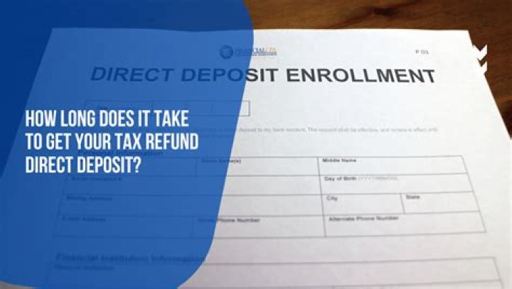 How long does it take for direct deposit on tax return?