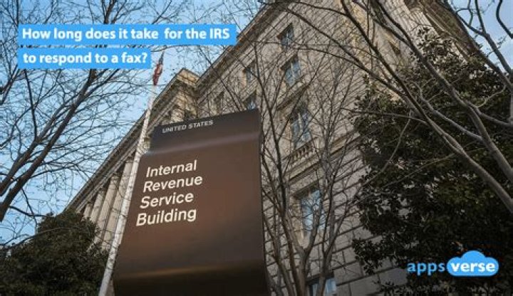 How long does it take the IRS to respond to a fax?