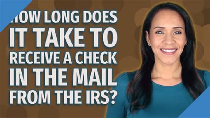 How long does it take to receive a check after its mailed?