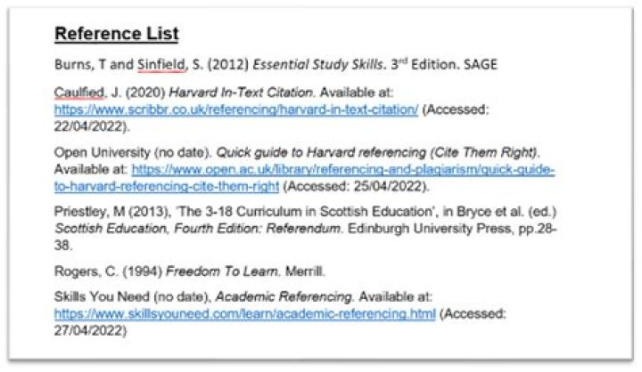 How many references should a discussion have?