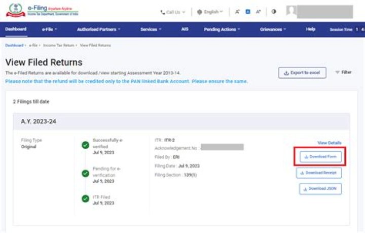 How many tax returns were filed in 2018?