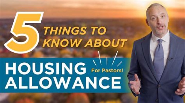 How much can a pastor claim for housing allowance?