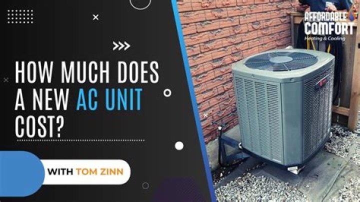 How much do 2 AC units cost?