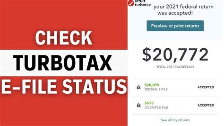 How to check your tax return status with TurboTax?