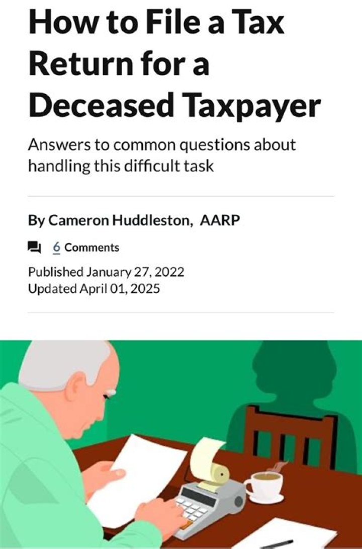How to file a final tax return for a deceased person?