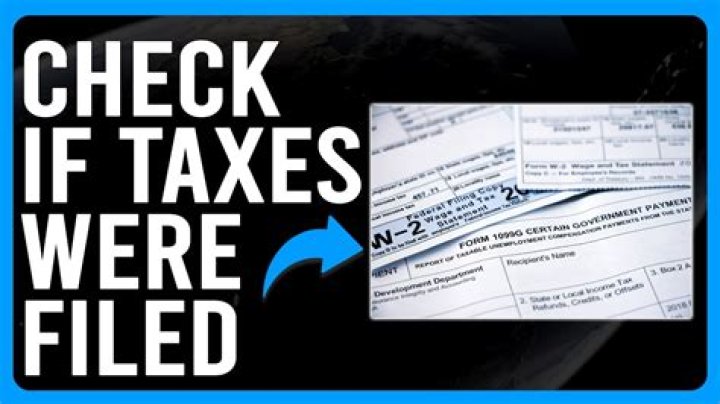 How to find out when the last time I filed taxes was?