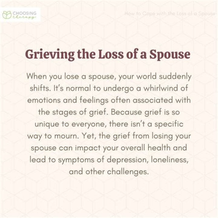 How to get through the day after the loss of a spouse?