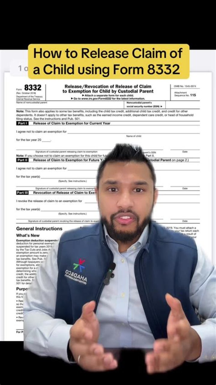 How to release a claim of a child as a dependent?