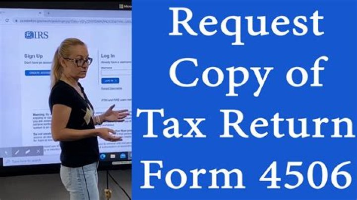 How to request a copy of your tax return?