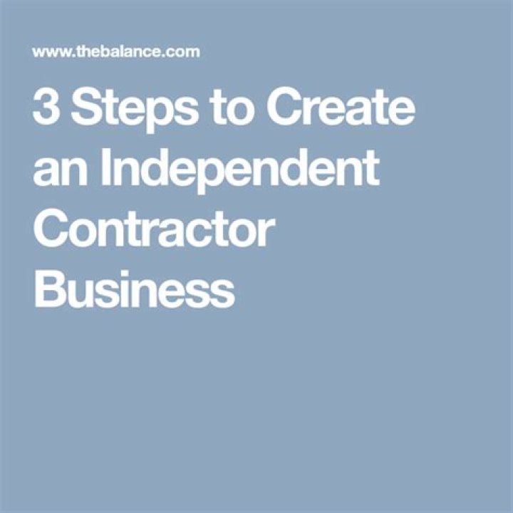 How to set up an independent contractor business?