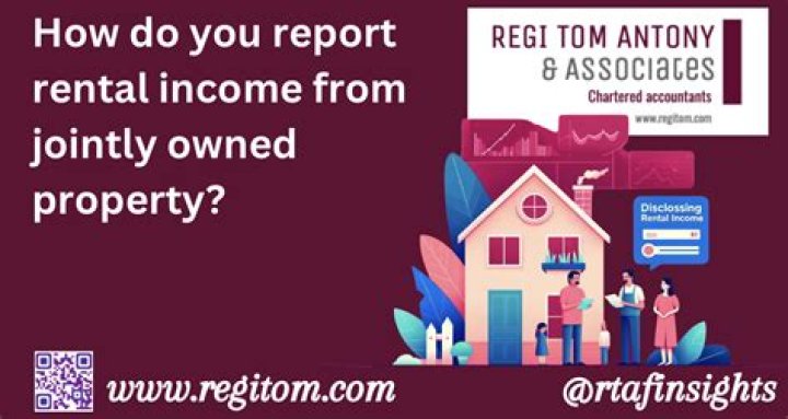 How to split rental income on a jointly owned property?