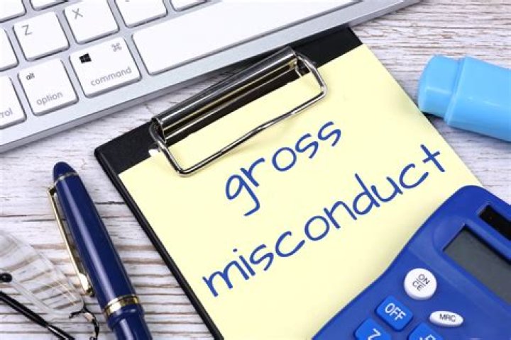 Is discussing salary gross misconduct?