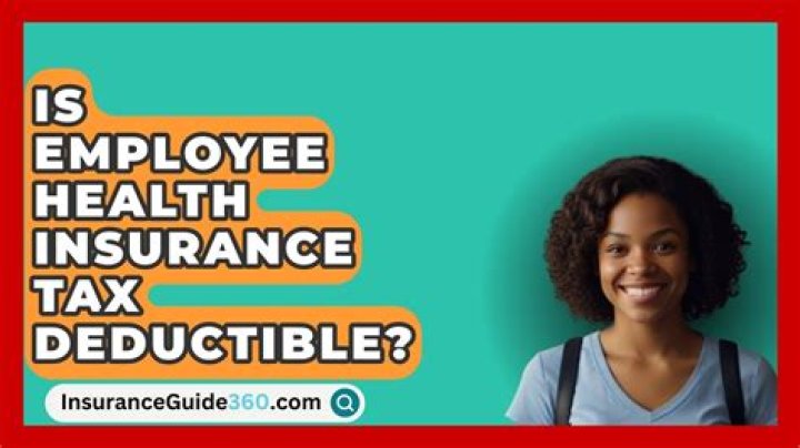 Is employee health insurance tax-deductible?