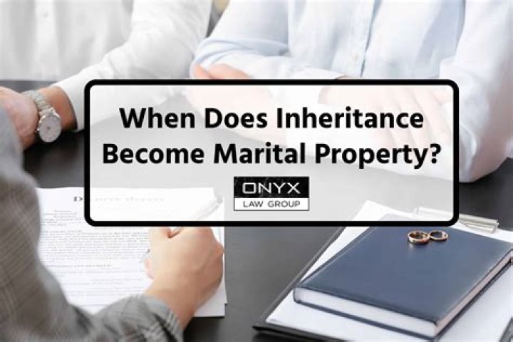 Is income from inheritance marital property?