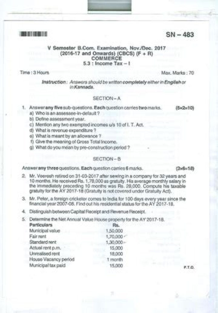 Is it good to go through previous year income tax question papers?