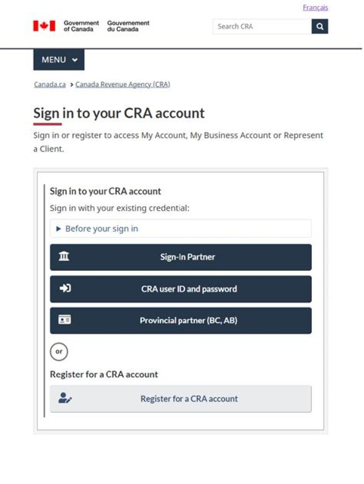 Is my account and CRA account the same?