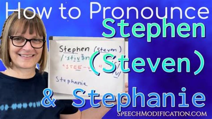 Is Stephen pronounced Steven or Stefan?