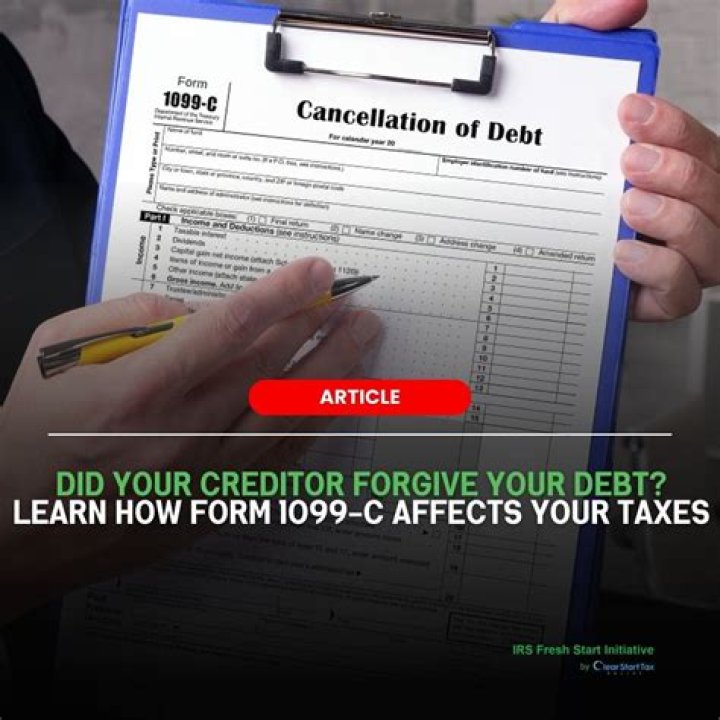 Is the cancellation of debt included in 1099-C?