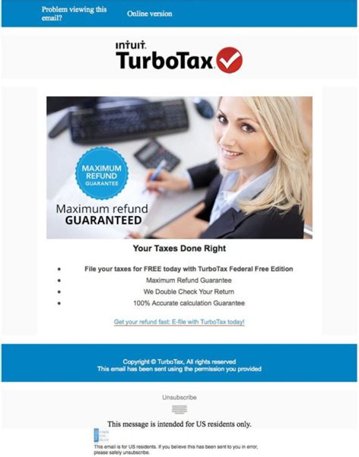 Is the TurboTax stimulus email legit?