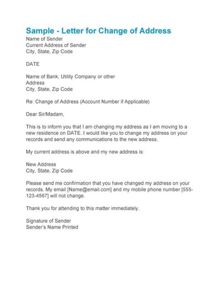 Is there a charge to change your mailing address?