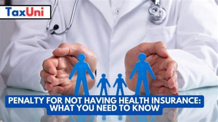 Is there a fee for not having health insurance in 2020?