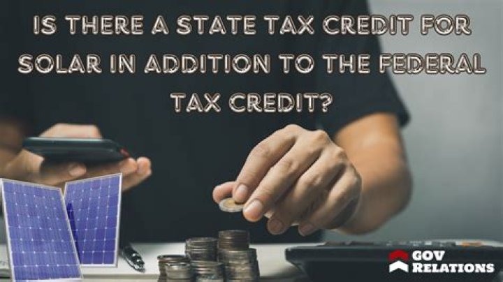 Is there a state tax credit for solar?