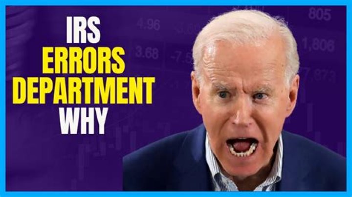 Is there an errors Department with the IRS?