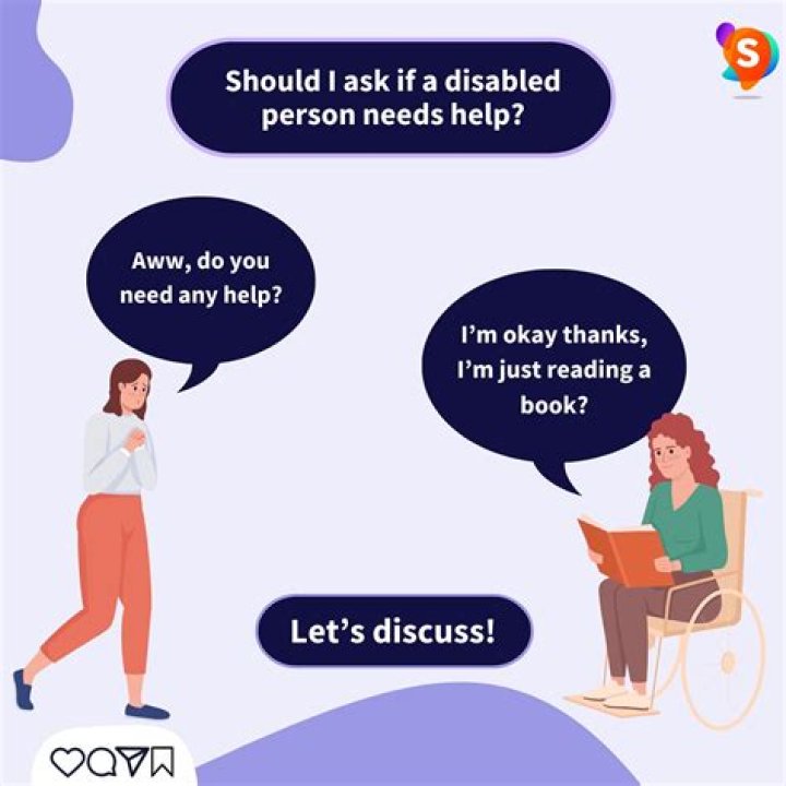 Should you ask disabled people if they need help?