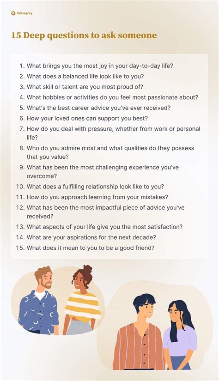What are some deep questions to ask your friends?
