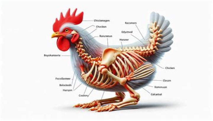 What are special characteristics of the chicken skeleton that make it suited for its lifestyle?