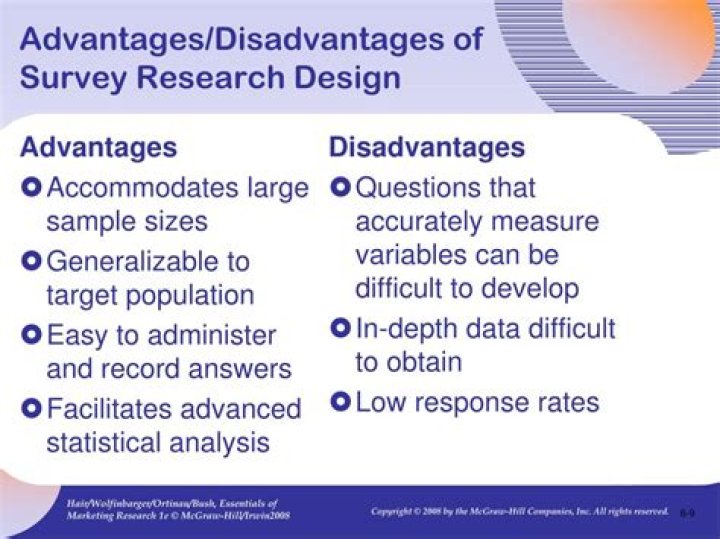 What are the disadvantages of survey research?
