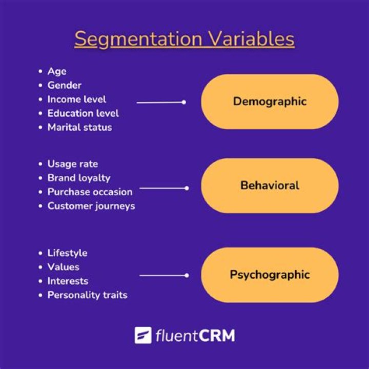What are the variables of segmentation?