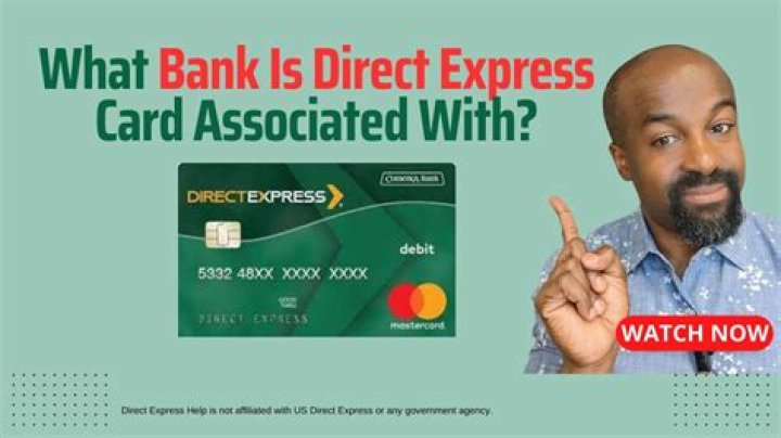 What bank does Direct Express MasterCard use?