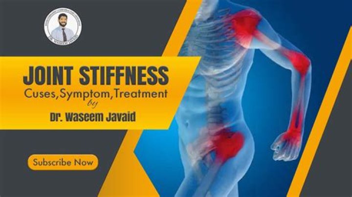 What causes joint stiffness in old age?