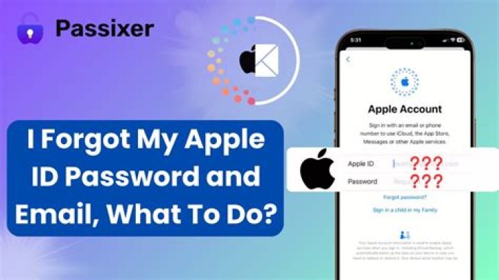 What do I do if I forgot my Apple ID and email?