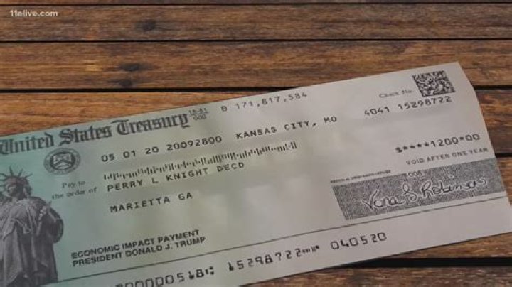 What do I do if my deceased parent received a stimulus check?