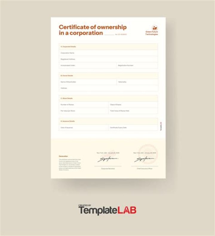 What do you call a certificate showing ownership in a corporation?