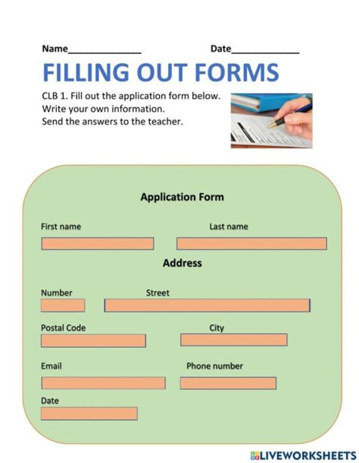 What do you call a person filling out a form?