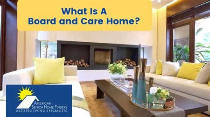 What does a board and care provide?