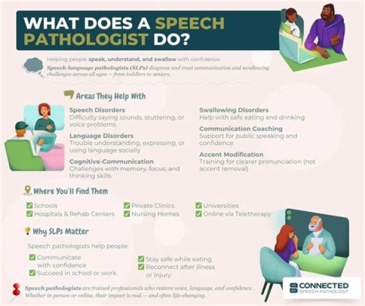 What does a speech specialist do?
